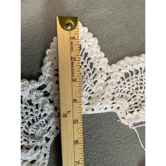 Vintage Handmade Crochet Lace Collar - Picture 6 of 15